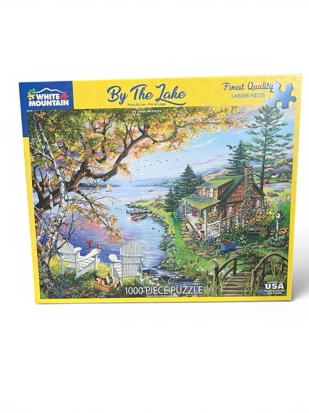 White Mountain By The Lake by Joelle McIntyre 1000 Piece Puzzle